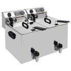 Elektrische Friteuse Tafelmodel 2x 10 Liter + Aftapkraan