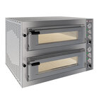 Elektrische Oven 2x 4 Pizza's Diam.350mm, 2 Kamers