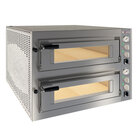 Elektrische Oven 2x 6 Pizza's Diam.350mm, 2 Kamers