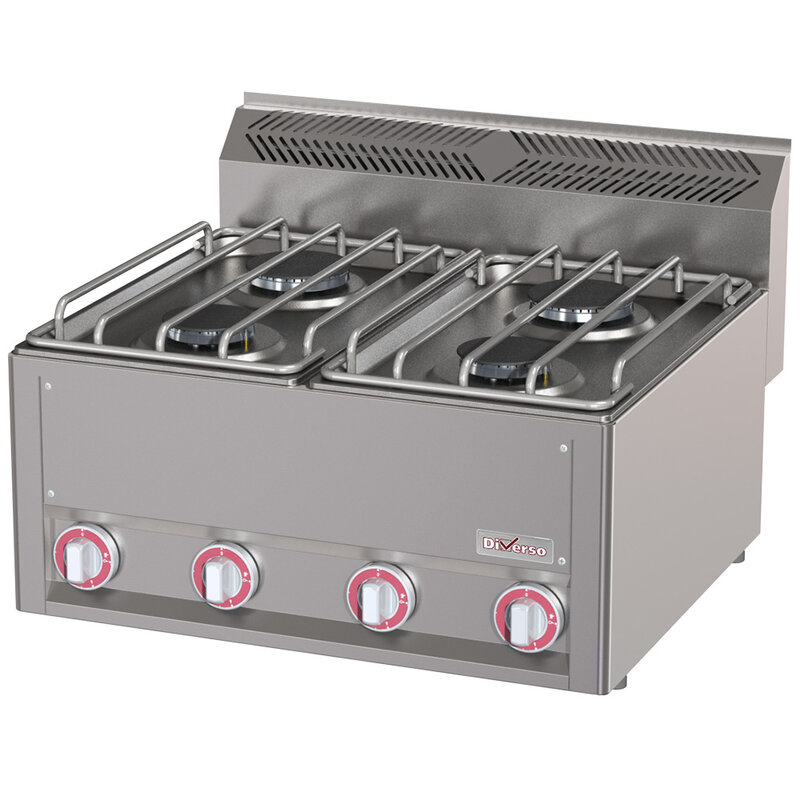 Gasfornuis 4 Branders, -top-
