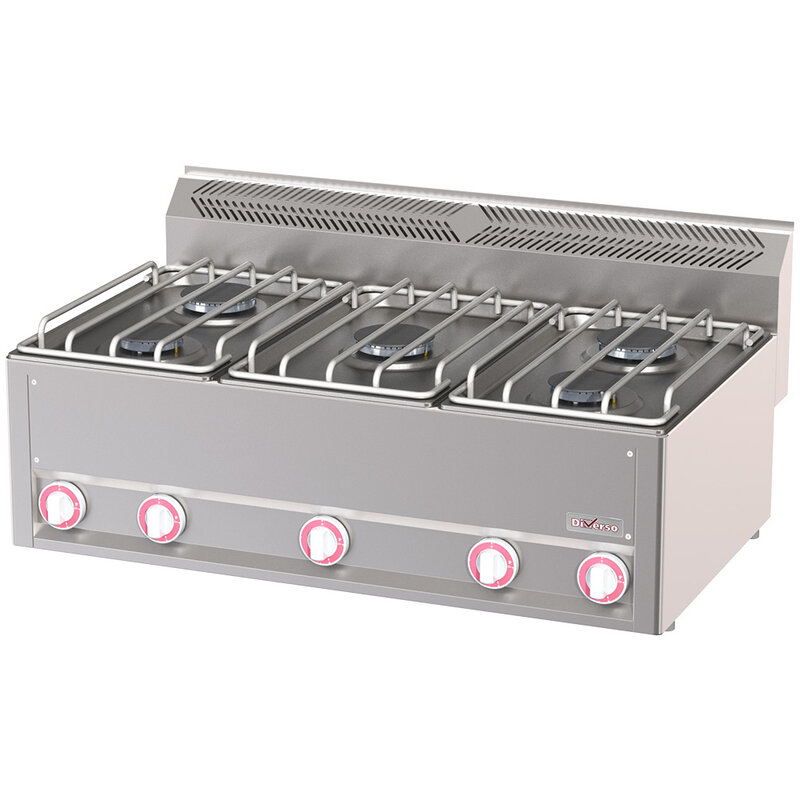 Gasfornuis 5 Branders, -top-
