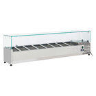 Gekoelde Opzetstructuur 8x GN 1/4 - 150 Mm, Met Glasopbouw