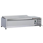 Gekoelde Opzetvitrine 3 x GN 1/3 & 1x GN 1/2 -150 Mm, Met R.v.s. Deksel