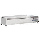 Gekoelde Opzetvitrine 5 x GN 1/3 & 1x GN 1/2 -150 Mm, Met R.v.s. Deksel