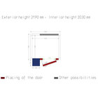 Kamer Iso 80 Met Groep, Afm. Int. 1430 x 1230 xh 2030 mm (3,57 M³ )