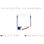 Kamer Iso 80 Met Groep, Afm. Int. 1830 x 1630 x H2030mm (6,06m³)