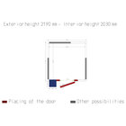 Kamer Iso 80 Met Groep, Afm. Int. 2030 x 2030 x H2030mm (8,37m³)