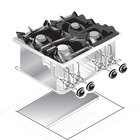 Gastro-inox Mareno Drop-in Kooktoestel 4 Branders, 60cm