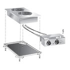 Gastro-inox Mareno Drop-in Elektrische Kookplaat , 40 Cm, 2 Plaats, Met Aansluitblok