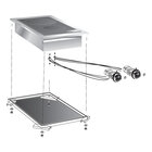 Gastro-inox Mareno Drop-in Elektrische Keramische Kookplaat, 40 Cm, 2 Zones