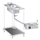 Gastro-inox Mareno Drop-in Friteuse 10 Liter, 40 cm 5kw, Met Aansluitblok