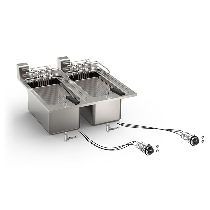 Gastro-inox Mareno Drop-in Friteuse 10+10 Liter, 60cm, 18kw