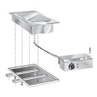 Gastro-inox Mareno Drop-in Bakplaat 40 Cm, Verchroomd Bakoppervlak, Met Aansluitblok