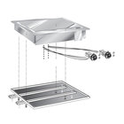 Gastro-inox Mareno Drop-in Bakplaat 60cm, Verchroomd Bakoppervlak