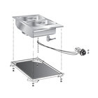 Gastro-inox Mareno Drop-in Bainmarie 40 cm
