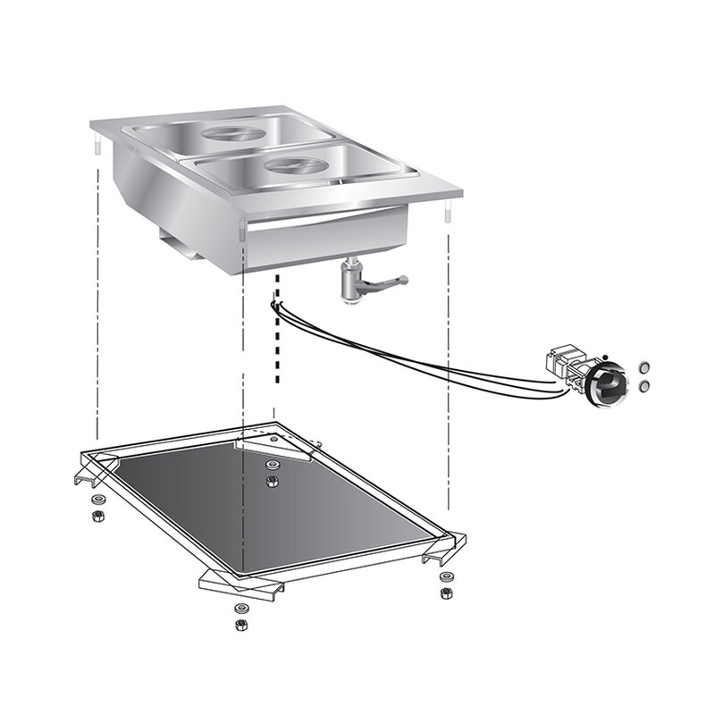 Gastro-inox Mareno Drop-in Bainmarie 40 cm