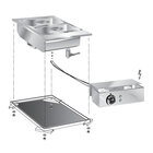 Gastro-inox Mareno Drop-in Bainmarie 40 cm Met Aansluitblok