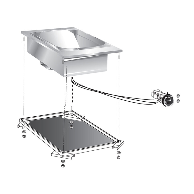 Gastro-inox Mareno Drop-in Frites Warmhoudapparaat, 40 cm