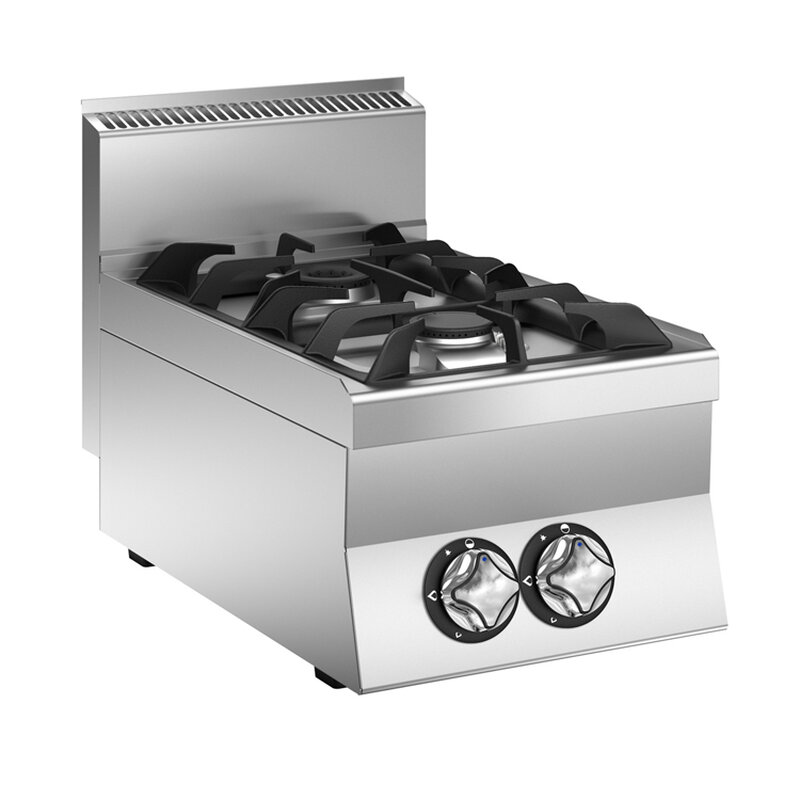 Gastro-inox Mareno M1-600 Gaskooktoestel Met 2 Branders, 40cm