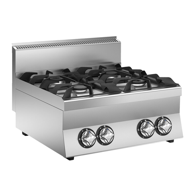 Gastro-inox Mareno M1-600 Gaskooktoestel Met 4 Branders, 70cm