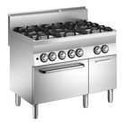 Gastro-inox Mareno M1-600 Gasfornuis Met 6 Branders en Gasoven, 120cm