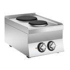Gastro-inox Mareno M1-600 Elektrisch Kooktoestel Met 2 Kookplaten, 40cm