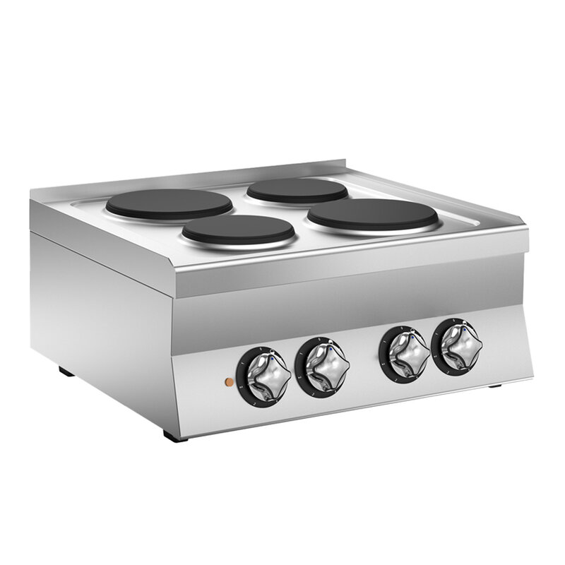 Gastro-inox Mareno M1-600 Elektrisch Kooktoestel Met 4 Kookplaten, 70cm