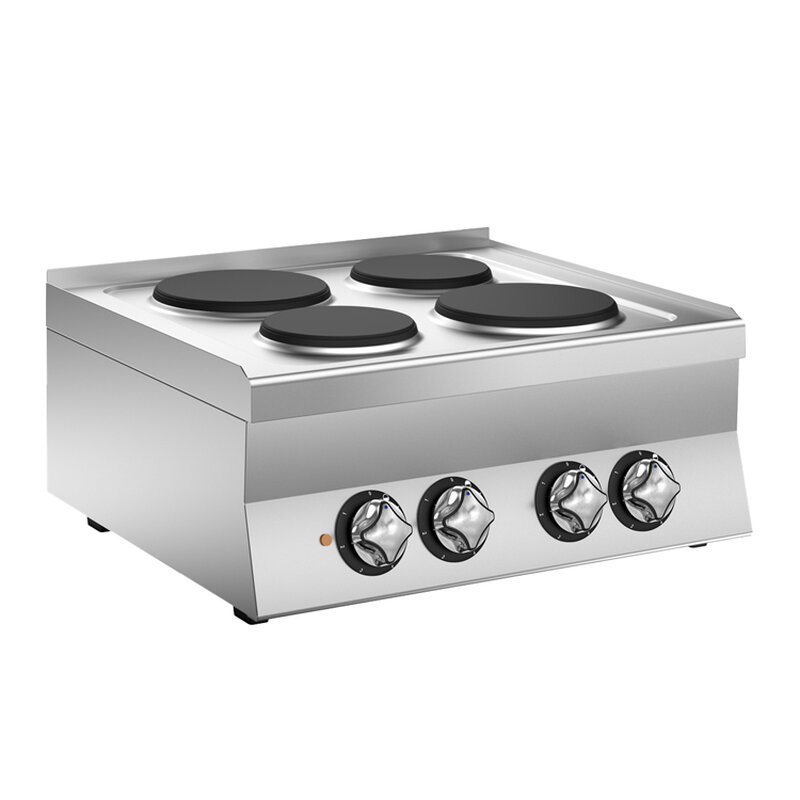 Gastro-inox Mareno M1-600 Elektrisch Kooktoestel Met 4 Kookplaten, 70cm
