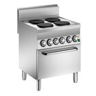 Gastro-inox Mareno M1-600 Elektrisch Kooktoestel Met 4 Kookplaten en Heteluchtoven, 70cm