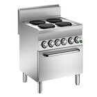 Gastro-inox Mareno M1-600 Elektrisch Kooktoestel Met 4 Kookplaten en Heteluchtoven, 70cm