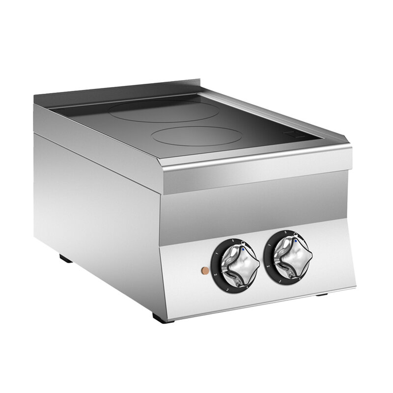 Gastro-inox Mareno M1-600 Keramische Kookplaat Met 2 Kookzones, 40cm
