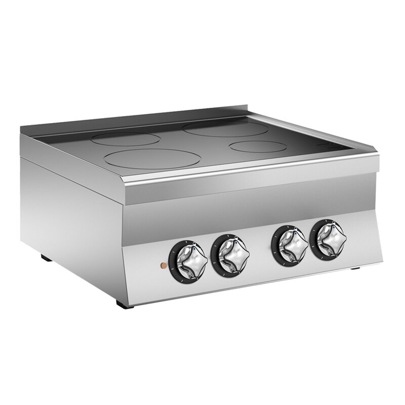 Gastro-inox Mareno M1-600 Keramische Kookplaat Met 4 Kookzones, 70cm