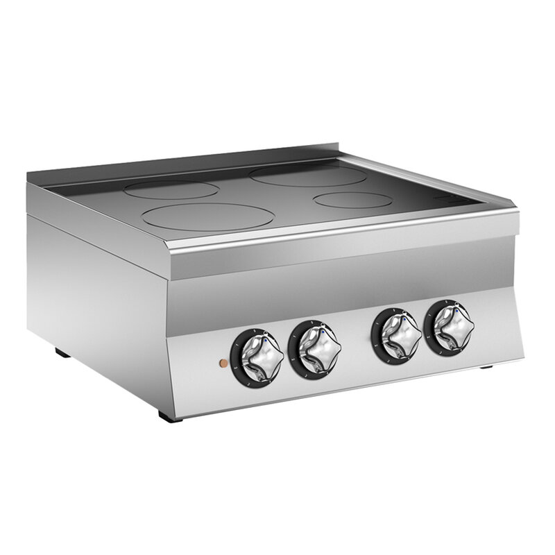 Gastro-inox Mareno M1-600 Keramische Kookplaat Met 4 Kookzones, 70cm