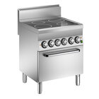 Gastro-inox Mareno M1-600 Keramische Kookplaat Met 4 Kookzones en Heteluchtoven, 70cm