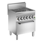 Gastro-inox Mareno M1-600 Keramische Kookplaat Met 4 Kookzones en Heteluchtoven,70cm