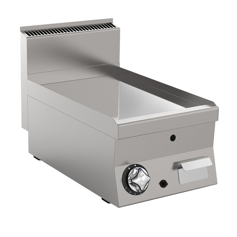 Gastro-inox Mareno M1-600 Gasbakplaat Met Gladde Verchroomde Plaat, 40cm