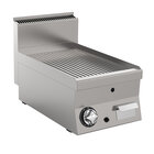 Gastro-inox Mareno M1-600 Gasbakplaat Met Geribbelde Roestvrijstalen Plaat, 40cm