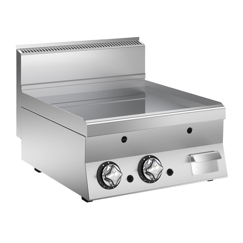 Gastro-inox Mareno M1-600 Gasbakplaat Met Glad Geslepen Roestvrijstalen Plaat, 60cm