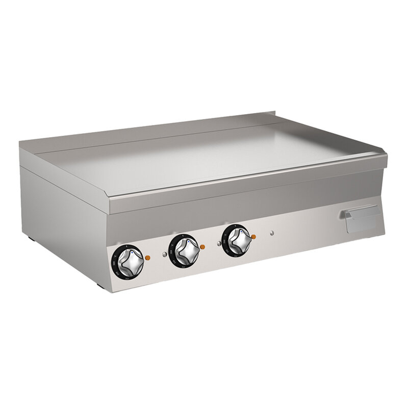 Gastro-inox Mareno M1-600 Elektrische Bakplaat Met Gladde Roestvrijstalen Plaat, 100cm