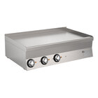 Gastro-inox Mareno M1-600 Elektrische Bakplaat Met Gladde Verchroomde Plaat, 100cm