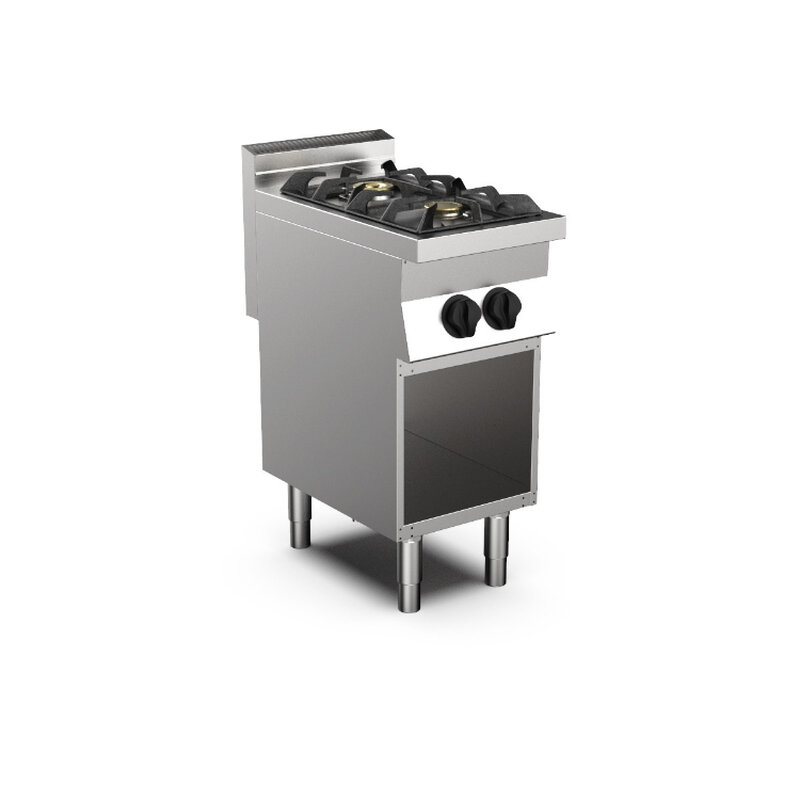 Gastro-inox Mareno M0-700 Line Gaskooktoestel, 2 Branders, 40cm
