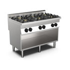 Gastro-inox Mareno M0-700 Line Gaskooktoestel, 6 Branders, 120cm