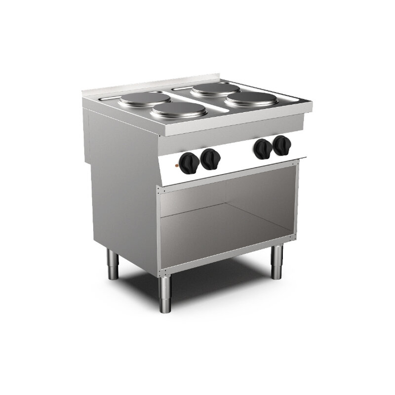 Gastro-inox Mareno M0-700 Line Kooktoestel 4 Ronde Kookplaten, 80cm