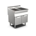 Gastro-inox Mareno M0-700 Line Gasfriteuse 2x 15 Liter, 80cm