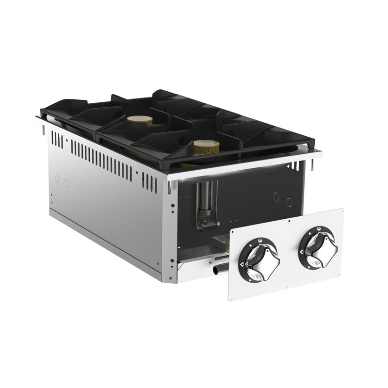 Gastro-inox Mareno 700 Drop-in Kooktoestel 2 Branders, 40cm
