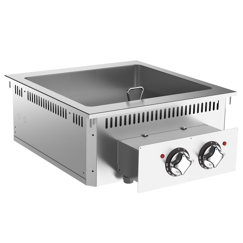 Gastro-inox Mareno 700 Drop-in Multiply Bakplaat 60cm, Rvs Bakoppervlak