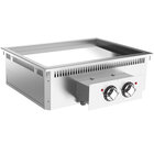 Gastro-inox Mareno 700 Drop-in Bakplaat 80cm, Verchroomd Bakoppervlak