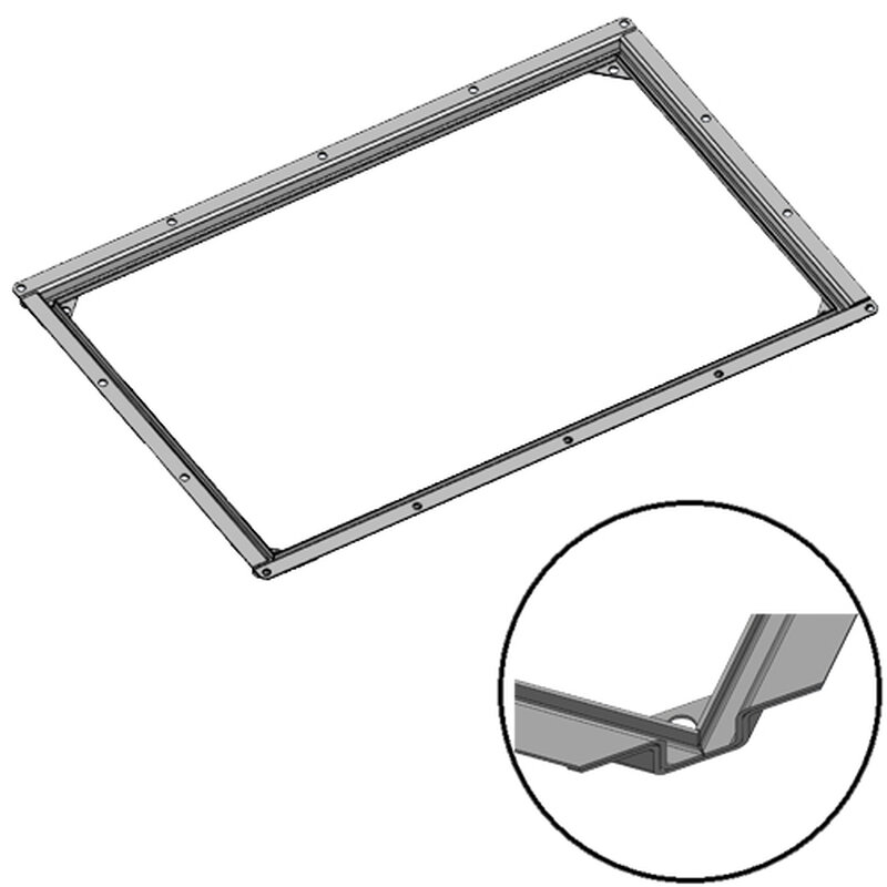 Gastro-inox Mareno 700 Drop-in Installatie Frame Voor in Het Werkblad, T.b.v. 80cm Units