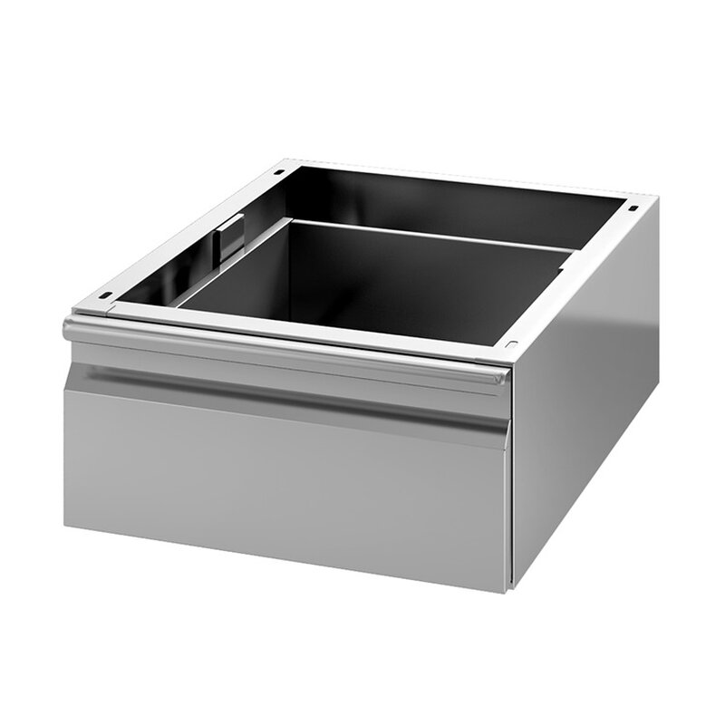 Gastro-inox Lade Voor Onderbouw Van Roestvrijstaal, 580mm Diep