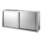 Gastro-inox Wandkast Van Roestvrijstaal Met Schuifdeuren, 1700(l)x400(d)x660(h)mm